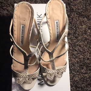 Manolo blahnik tripti serpente shoes